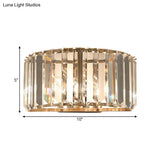 Gold Faceted Crystal 1-Head Wall Sconce For Modern Bedroom Lighting
