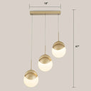 Gold Finish Led Disc Pendant Light - Postmodern Acrylic Cluster Design For Restaurants 3 / Warm