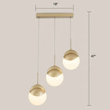 Gold Finish Led Disc Pendant Light - Postmodern Acrylic Cluster Design For Restaurants 3 / Warm