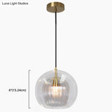 Gold Glass Pendant Light For Contemporary Dining Room Ceiling