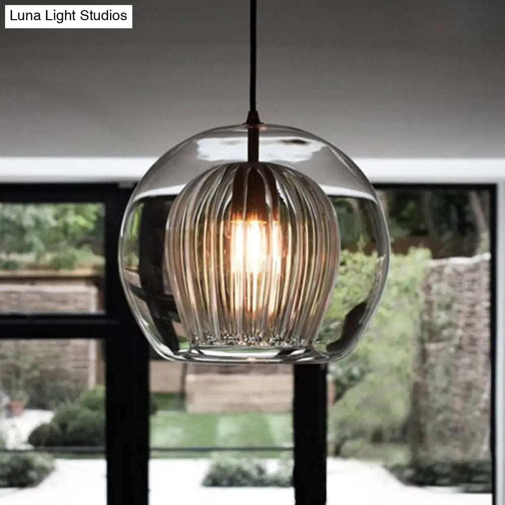 Gold Glass Pendant Light For Contemporary Dining Room Ceiling