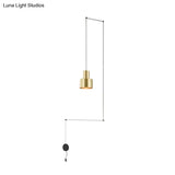 Gold Hand-Grenade Pendant Postmodern Hanging Lamp - For Stylish Bedroom Lighting
