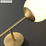 Gold Led Wall Lamp: Minimalist Cream Glass Sconce Light For Dining Room