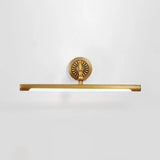 Gold Metal Led Vanity Sconce For Powder Room Wall Lighting With Stick Shape And Simplicity Design /
