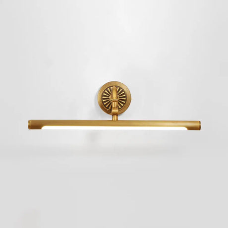 Gold Metal Led Vanity Sconce For Powder Room Wall Lighting With Stick Shape And Simplicity Design /