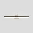 Gold Metal Led Vanity Sconce For Powder Room Wall Lighting With Stick Shape And Simplicity Design /
