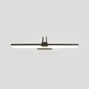 Gold Metal Led Vanity Sconce For Powder Room Wall Lighting With Stick Shape And Simplicity Design /