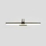 Gold Metal Led Vanity Sconce For Powder Room Wall Lighting With Stick Shape And Simplicity Design /