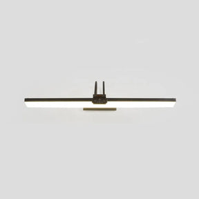 Gold Metal Led Vanity Sconce For Powder Room Wall Lighting With Stick Shape And Simplicity Design /