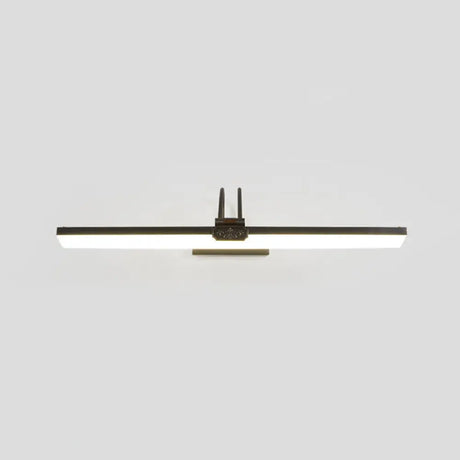 Gold Metal Led Vanity Sconce For Powder Room Wall Lighting With Stick Shape And Simplicity Design /