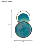 Gold Metal Wall Lamp With Postmodern Design And 1 Light For Living Rooms