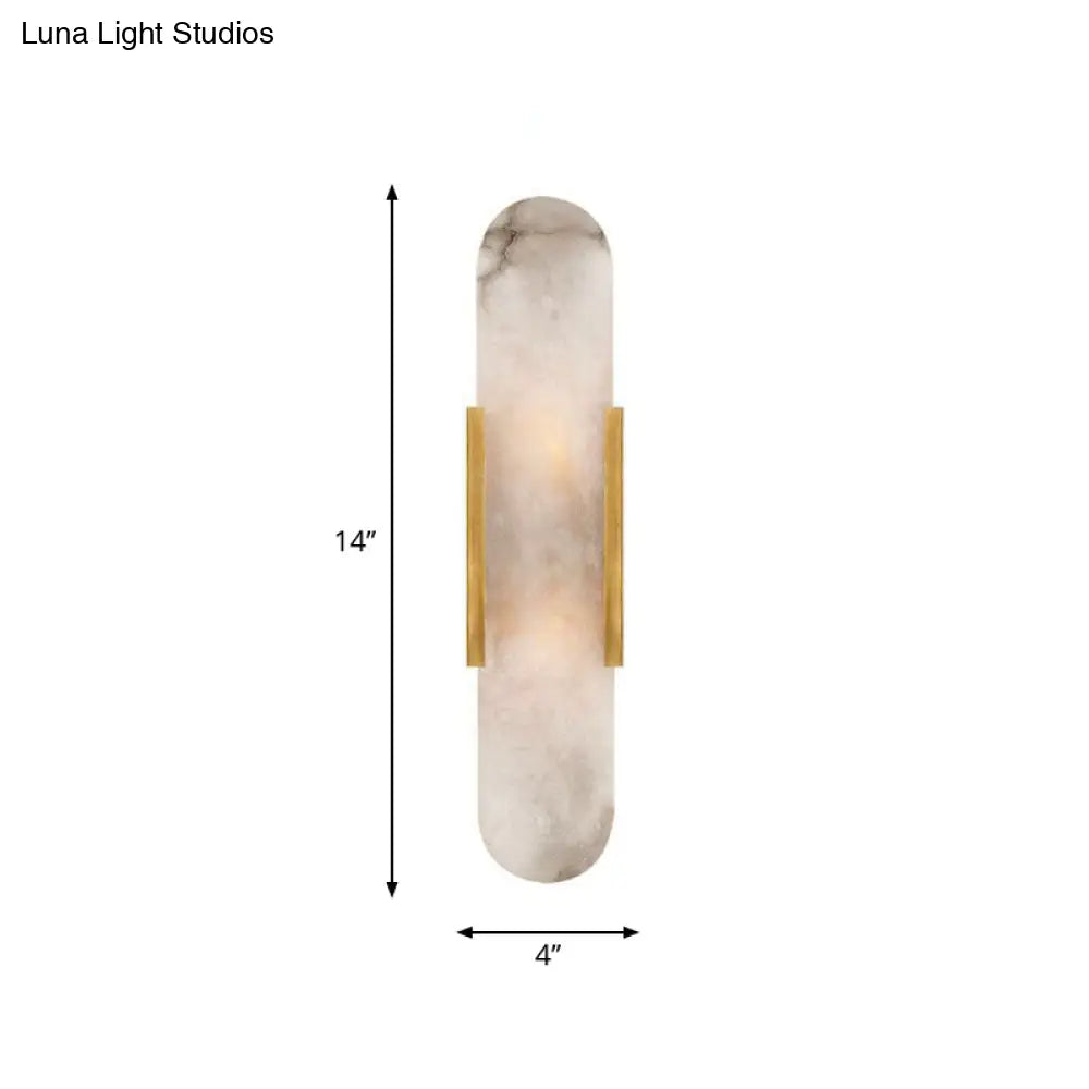 Gold Metal Wall Lamp With Postmodern Design And 1 Light For Living Rooms
