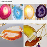 Gold Metallic Branch Sconce Light With Colored Crystal Deco - 2 Lodge Style Wall Lights