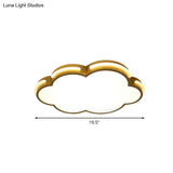 Gold Nordic Cloud - Shape Led Ceiling Flush Mount Light For Bedroom