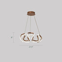 Gold-Plated Led Pendant Lamp: Elegant Acrylic Chandelier Light For Dining Room Gold / White