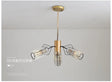Gold Retro Crystal Chandelier With Cylinder Block Design - Pendant Lamp For Living Room Available In