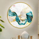 Green Asian Led Wall Mounted Light With Elk Bird And Tree Pattern / A