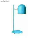 Hailey - Macaron Cloche Shade Kids Room Study Lamp Aluminum 1 Head Night Table Light In