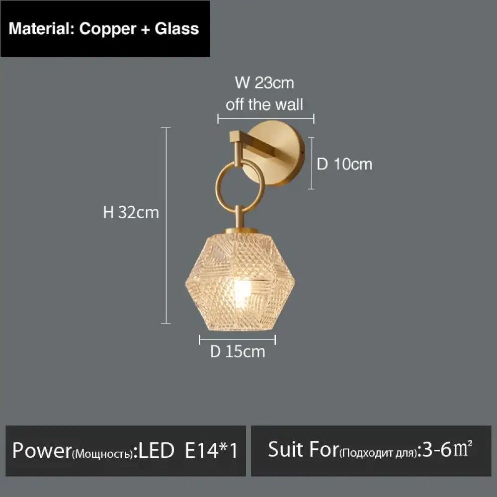 Haleh - Nordic Postmodern Luxury LED Wall Lamp D style / white light Wall Light