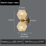 Haleh - Nordic Postmodern Luxury LED Wall Lamp F style / white light Wall Light