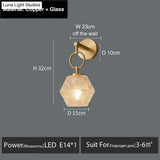 Haleh - Nordic Postmodern Luxury Led Wall Lamp D Style / White Light Light