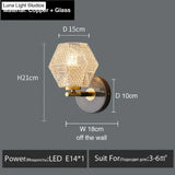 Haleh - Nordic Postmodern Luxury Led Wall Lamp E Style / White Light Light