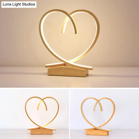 Halo Ring Led Nightstand Lamp Stylish Table Light For Bedroom