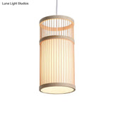 Handmade Bamboo Pendant Light - Modern Single Style For Restaurant Ceiling