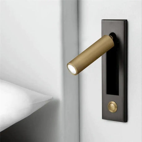 Headboard Wall Lamp Black & Brass Wall Lamp