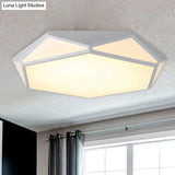 Hexagonal Led Flush Mount Ceiling Light For Modern Restaurants