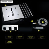 High Quality Thermostatic 20’’ Shower Set Polished Ceiling Rain Mist Panel Bathroom Faucets System 500x500mm shower