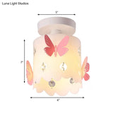 Hollow Butterfly Acrylic Ceiling Lamp For Modern Kitchen Mount