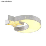 Hollow Star Moon Led Ceiling Light For Kids’ Study Room