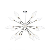 Industrial Amber/Clear Pendant Chandelier With Diamond Glass Shade - 9/12/15 Lights Living Room