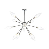Industrial Amber/Clear Pendant Chandelier With Diamond Glass Shade - 9/12/15 Lights Living Room