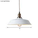 Industrial Barn Pendant Light - Stylish Metallic Hanging Ceiling Fixture For Restaurants