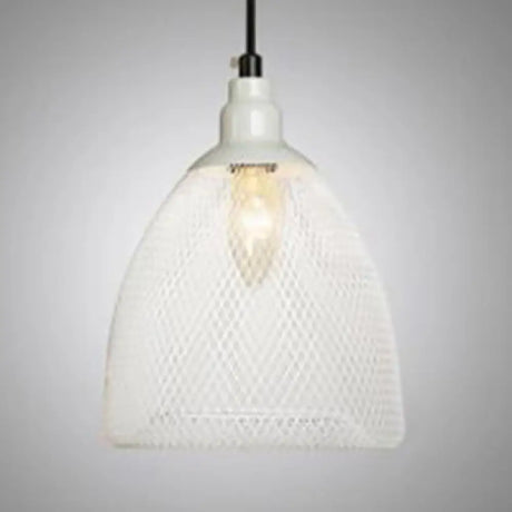 Industrial Bell Metal Pendant Light In Black/White/Copper - Perfect For Dining Room Hanging Ceiling