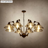Industrial Black Mesh Chandelier - 6/8 Light Iron Pendant