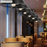 Industrial Black Metal Pendant Ceiling Light Fixture - Networked Shop Hanging