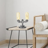 Industrial Capsule Shade Table Light With Led Bulbs And Water Tap Deco For Living Room Amber / C