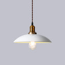 Industrial Cone Shade Ceiling Light - Metal Hanging Pendant For Restaurant White / B