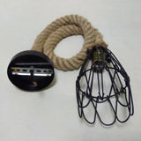 Industrial Iron Flower Pendant Light Ceiling Fixture For Bar - Hanging Cord Included Flaxen / No