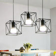 Industrial Metal 1-Light Black Cage Pendant Light - Stylish Bedside Fixture / D