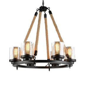 Industrial Metal Black Chandelier Pendant With 6/8 Lights - Stylish Ceiling Lamp For Restaurants 6 /
