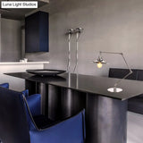 Industrial Metal Desk Light With Adjustable Arm And Chrome Finish For Study Rooms