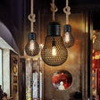 Industrial Metal Mesh Pendant Light - 6’/11’ Wide Loft Style 1 Head Black / 6’