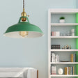 Industrial Metal Pendant Lamp: Stylish 1-Light Ceiling Light For Living Room With Plug-In Cord -