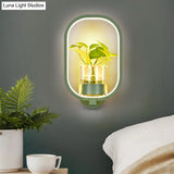 Industrial Metal Sconce Wall Lighting - Led Oval Light Fixture In Black/Grey/White