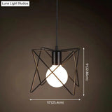 Industrial Retro 1-Light Pendant With Metal Cage For Bar - Hang In Style!