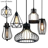 Industrial Retro 1-Light Pendant With Metal Cage For Bar - Hang In Style!